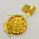 Cierre de caja / Modelo 10 / Color dorado / 3 vías / 30mm x 24mm