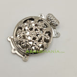 Cierre de caja / Modelo 10 / Color plata / 3 vías / 30mm x 24mm