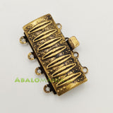 Cierre de caja / Modelo 4 / Color dorado antiguo / 4 vías / 26mm x 15mm
