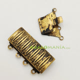 Cierre de caja / Modelo 4 / Color dorado antiguo / 4 vías / 26mm x 15mm