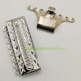 Cierre de caja / Modelo 5 / Color plata / 8 vías / 26mm x 15mm