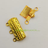 Cierre de caja / Modelo 6 / Color dorado / 3 vías / 17mm x 14mm