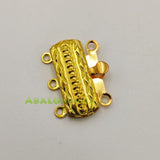 Cierre de caja / Modelo 6 / Color dorado / 3 vías / 17mm x 14mm