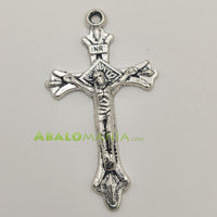 Crucifijo / Modelo 11 / Color plata / 45mm x 25mm