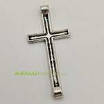 Crucifijo / Modelo 19 / Color plata / 43mm x 20mm