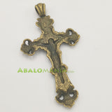 Crucifijo / Modelo 5 / Color dorado antiguo / 57mm x 32mm