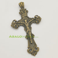 Crucifijo / Modelo 5 / Color dorado antiguo / 57mm x 32mm