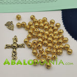 Kit de rosario (grande) / Modelo 16 / 945mm (cinta) + 140mm (tira) x 22mm (ancho) / Incluye picado tupís crucifijo ave maría y bolsita